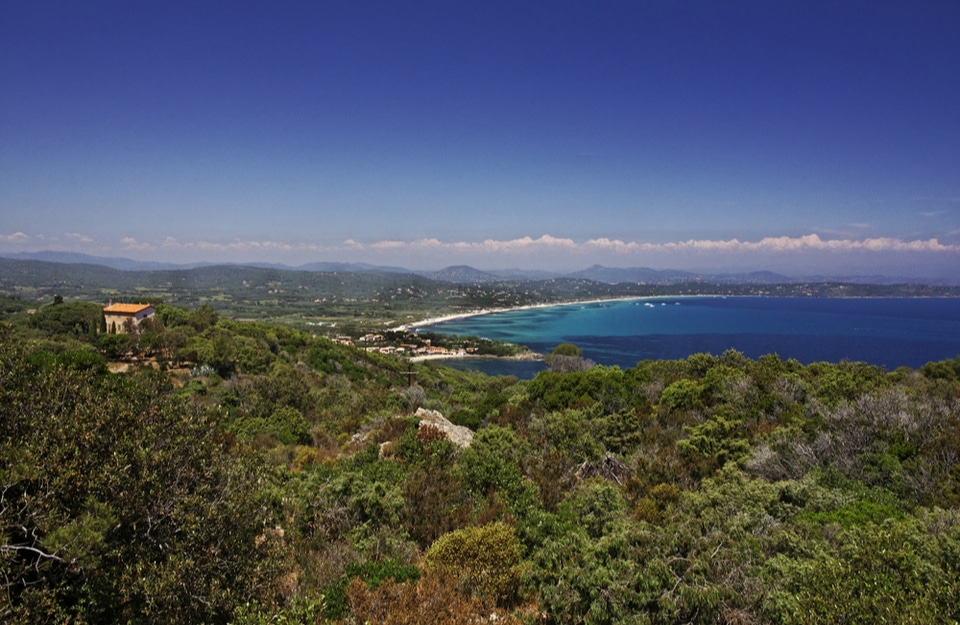 Beaches and beautiful coastline for miles in St Tropez