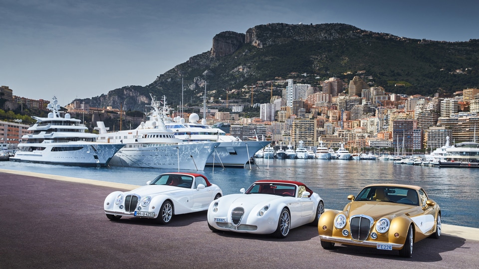 Monaco with supercars and superyachts