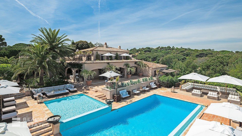 Kids and Adults Swimming Pools at Villa in Ramatuelle