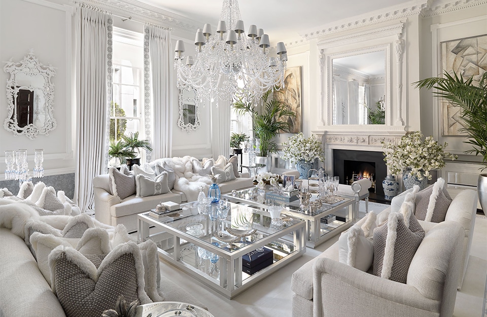 Recpetion room, luxury property, interior design, Beauchamp Estates, Mayfair Townhouse
