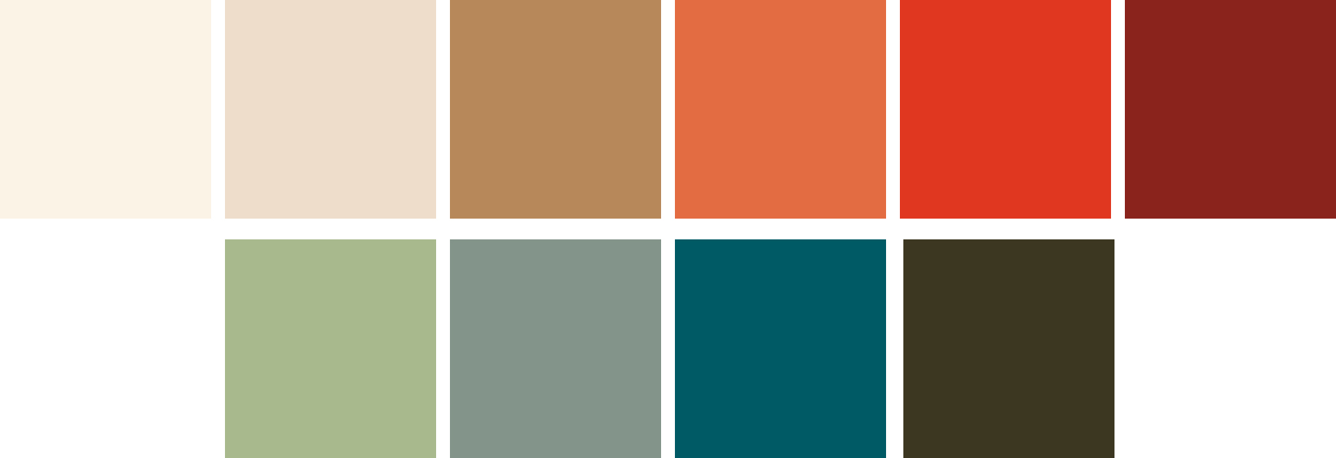 2020 Colour Palette