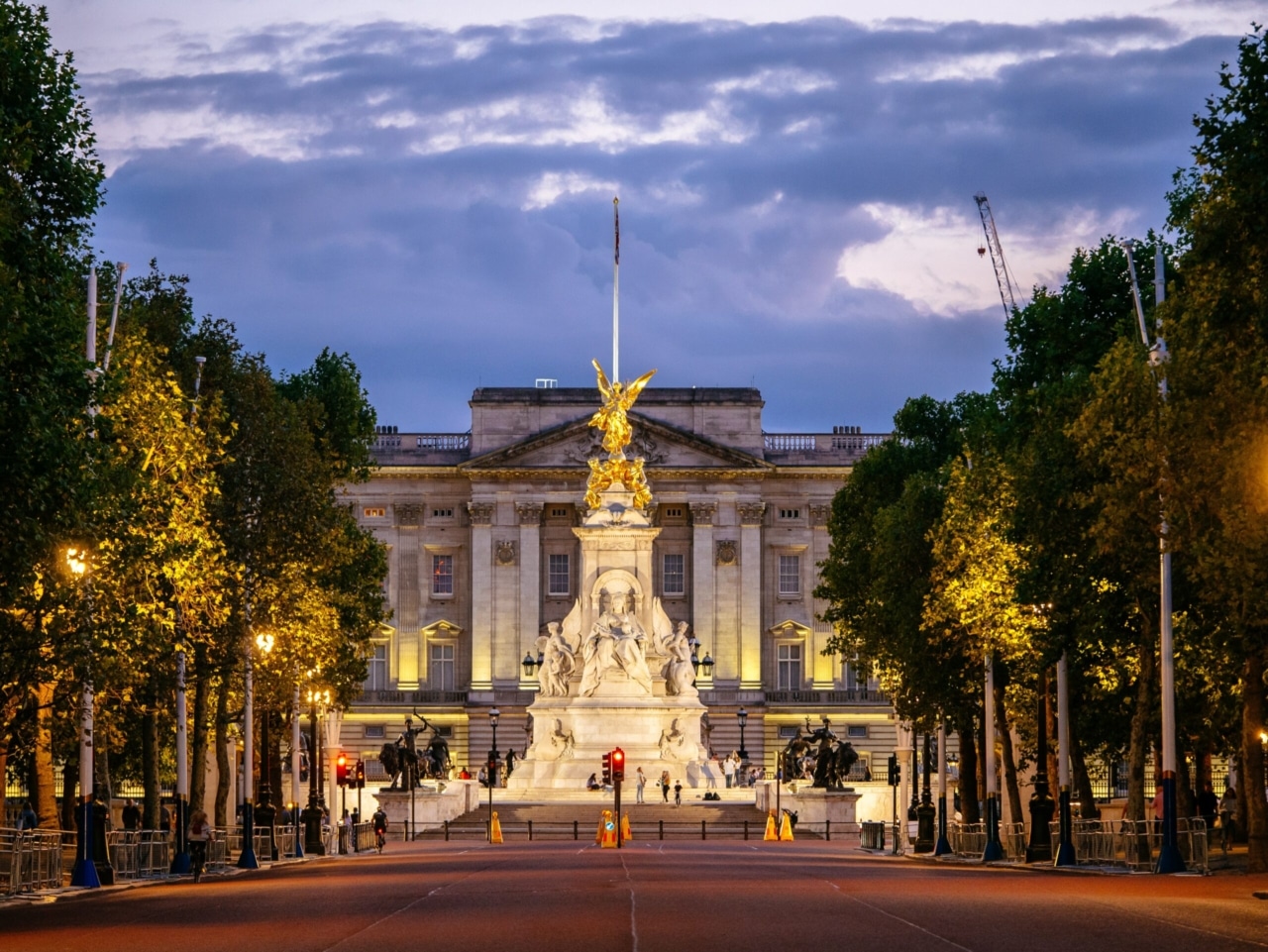 Buckingham Palace, view from The Mall