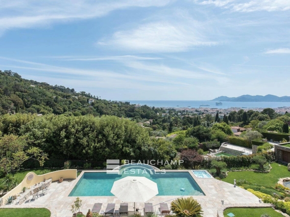Provencal 6 Bedroom Villa Heights of Cannes with Sea View 2024