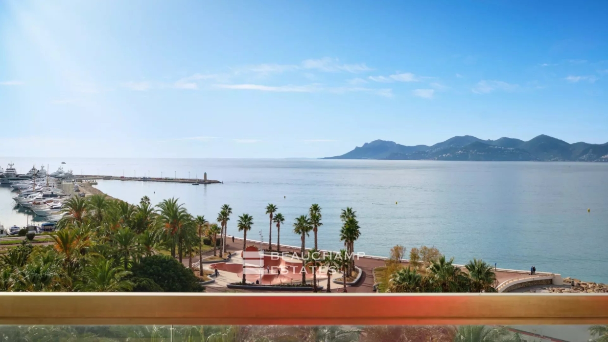 Stunning renovated apartment with sea view - Cannes Croisette 2024