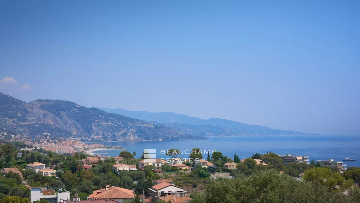 A 10 minutes de Monte-Carlo - Bel appartement avec vue mer panoramique 2024