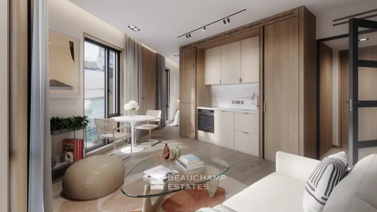 A contemporary apartment with bespoke finishes located in a boutique new development in the centre of Notting Hill. 2024