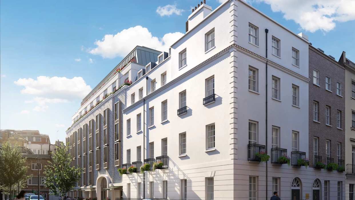 Set inside a development of two grand Georgian buildings, this property comprises an open-plan reception/kitchen/dining room, one bedroom and one bathroom. 2025