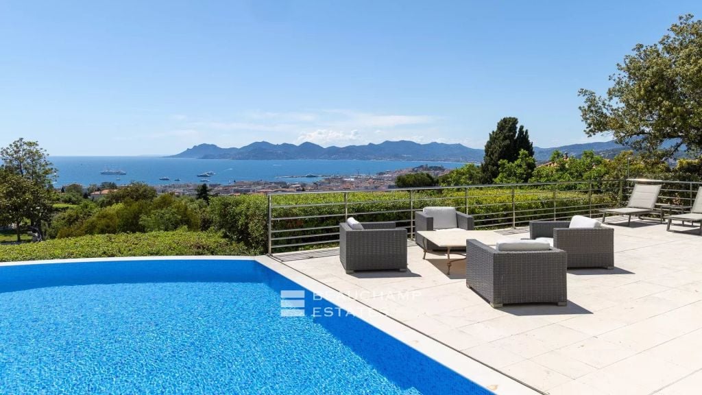 Cannes californie – panoramic sea view villa