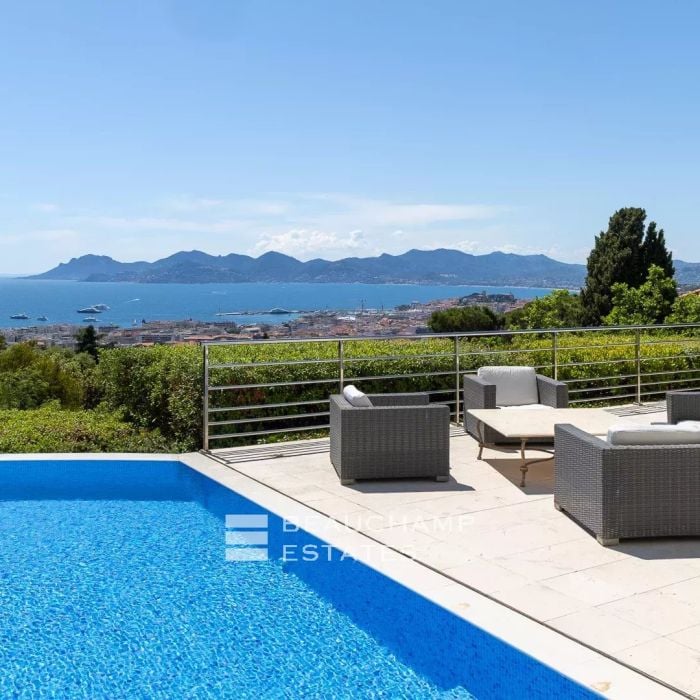 Cannes californie – panoramic sea view villa