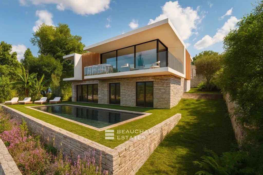 Provencal villa to renovate with panoramic sea view