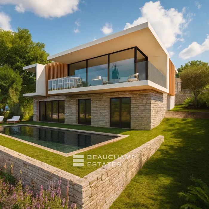 Provencal villa to renovate with panoramic sea view