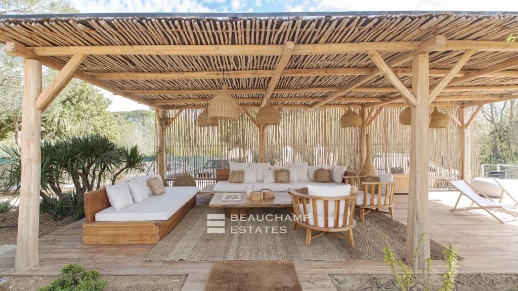 Bohemian Chic Luxury Villa Steps from the Beach and Saint-Tropez Center