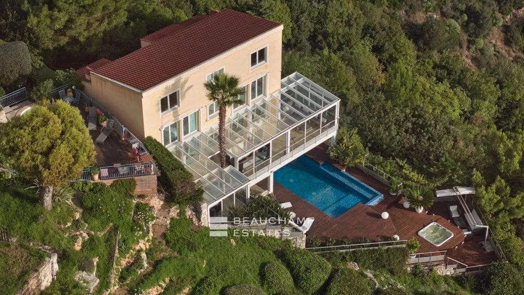 Èze – Contemporary 4-Bedroom Villa with Infinity Pool, Jacuzzi and Panoramic Sea View