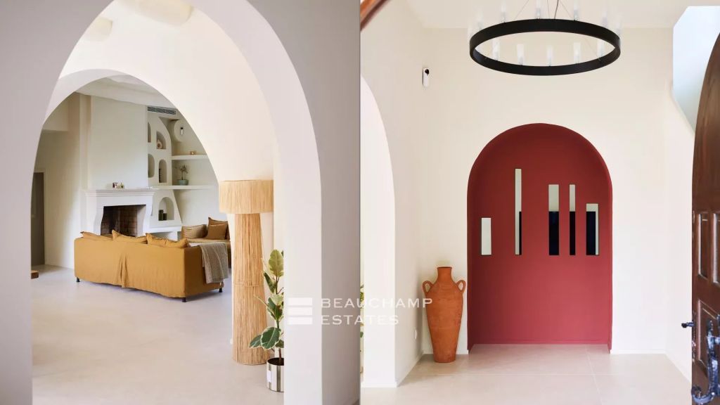 Charming contemporary villa with Provençal style,  6 bedrooms within walking distance of Juan-les-Pins