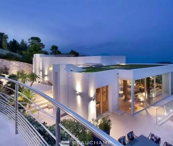 Villa exceptionnelle moderne de 7 chambres avec vue panoramique sur la mer à Saint Jean Cap Ferrat