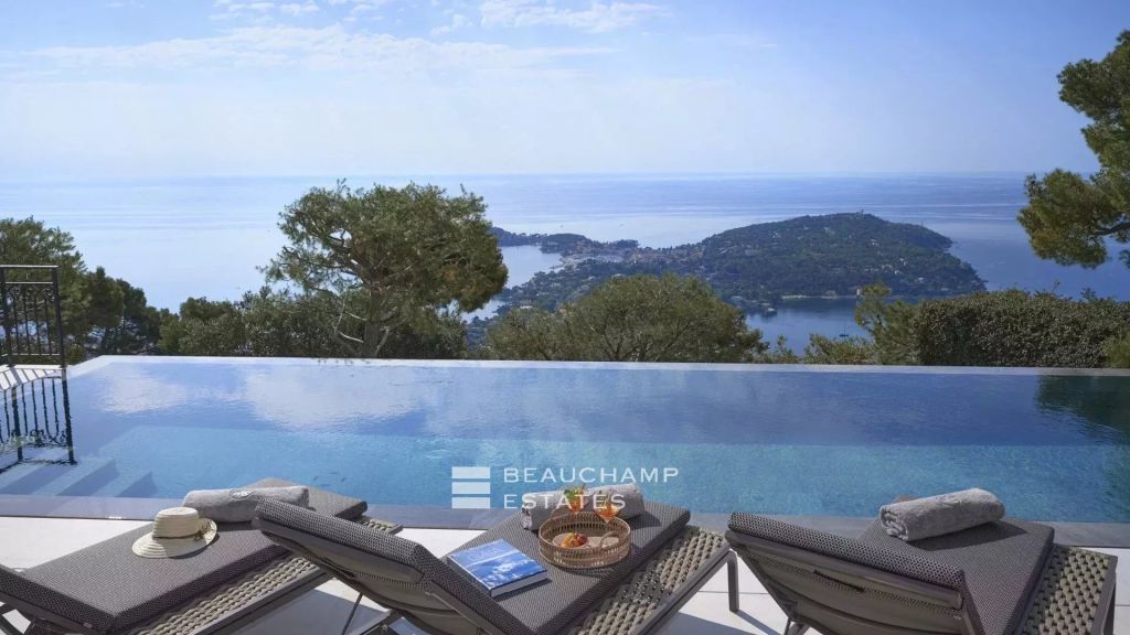 Villefranche-sur-Mer – Panoramic Sea View 6-Bedroom Villa with Pool and Spa