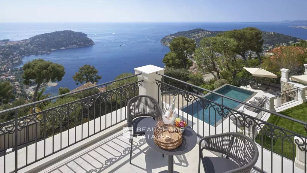 Villefranche-sur-Mer – Panoramic Sea View 6-Bedroom Villa with Pool and Spa