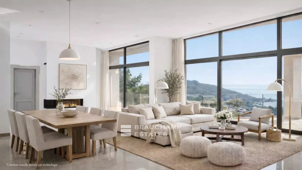 New contemporary villa with sea view