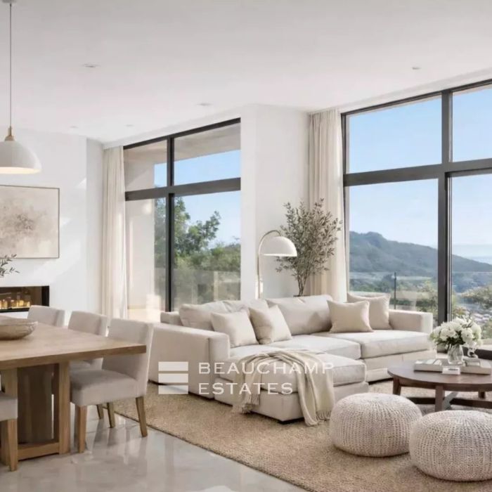 Villa contemporaine neuve avec vue mer