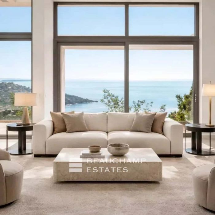 Villa contemporaine neuve avec vue mer