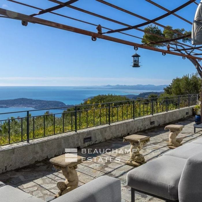 Villa provençale 4 chambres avec vue mer panoramique – Èze