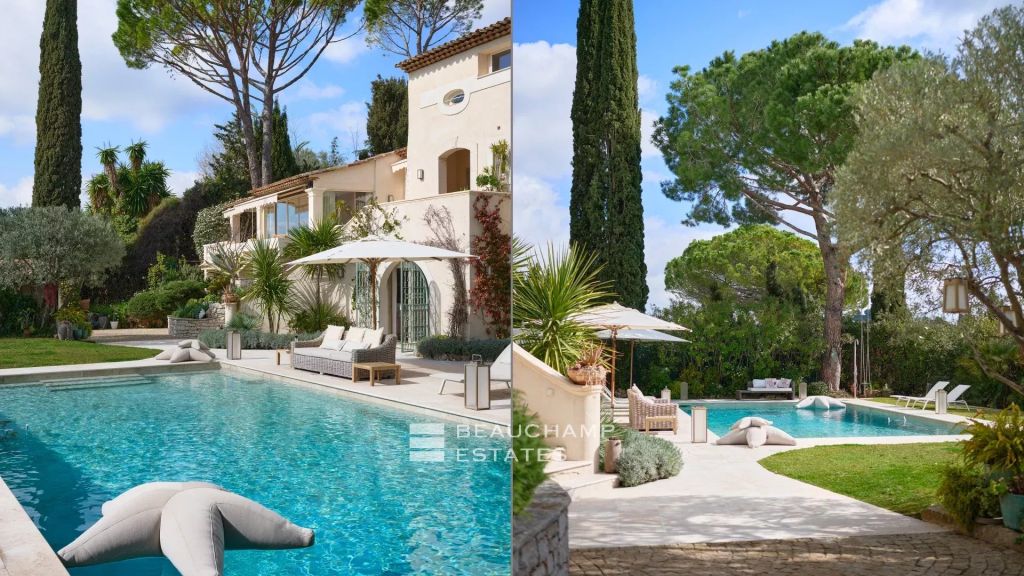 Provençal villa with 4 bedrooms overlooking the hills near Mougins Village