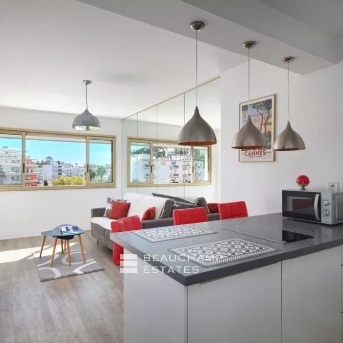Appartement deux chambres rénové – arrière Croisette