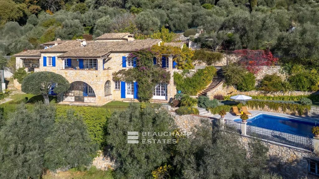 Stone bastide with sea view – Cabris