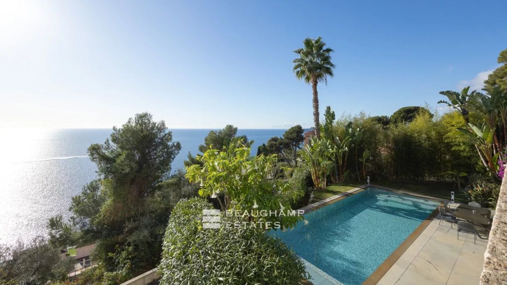 Cap D’Ail – Contemporary 5-Bedroom Villa with Infinity Pool and Panoramic Sea View