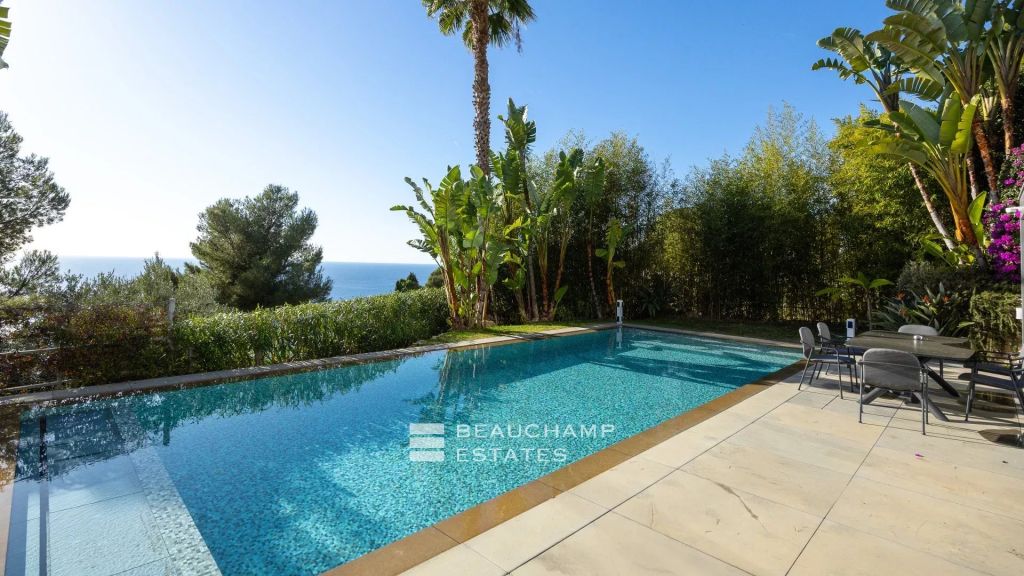 Cap D’Ail – Contemporary 5-Bedroom Villa with Infinity Pool and Panoramic Sea View