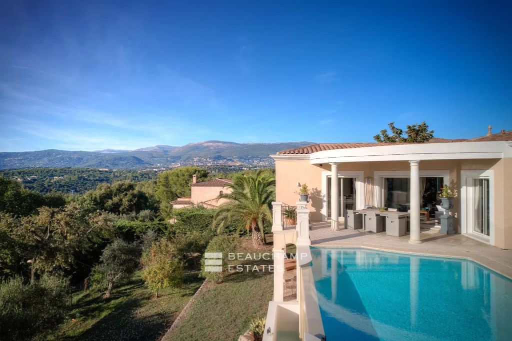 villa with mountain views