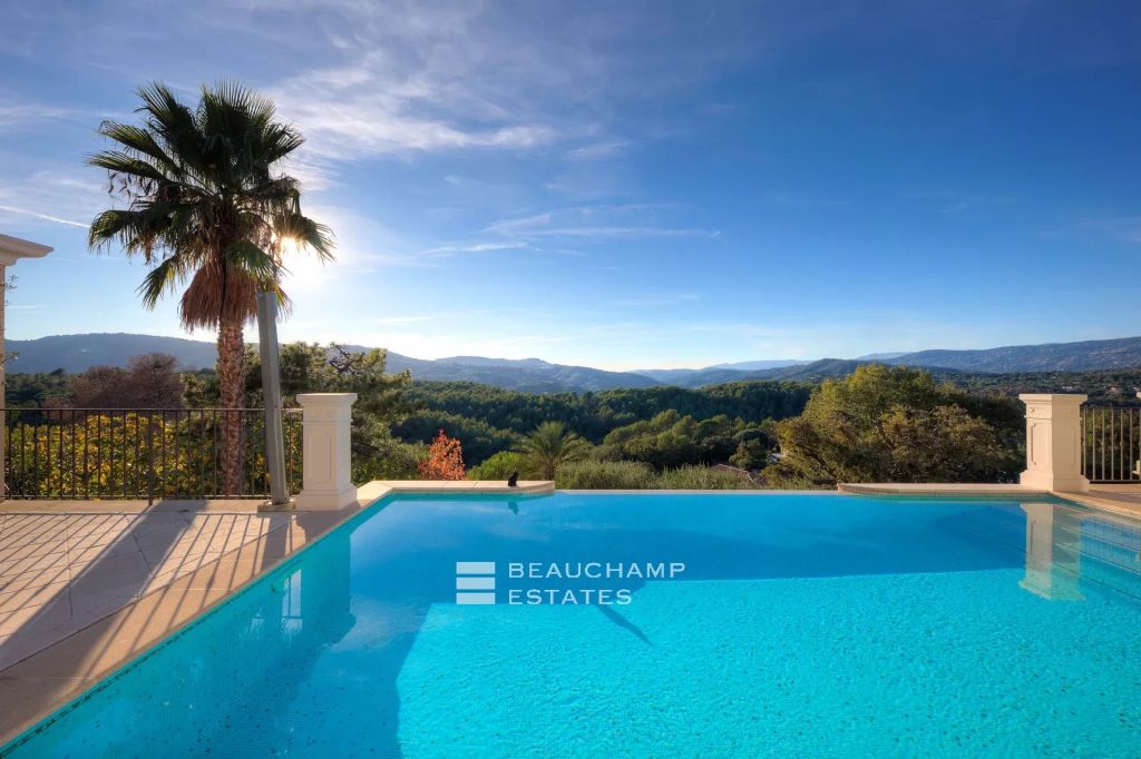 villa with mountain views