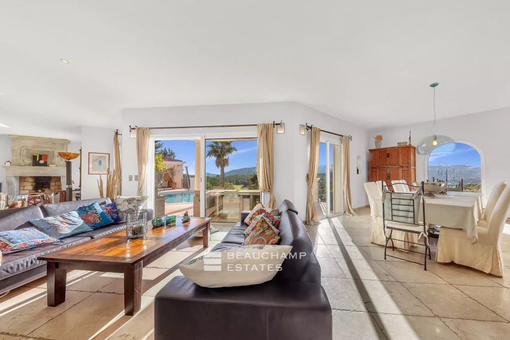 villa with mountain views