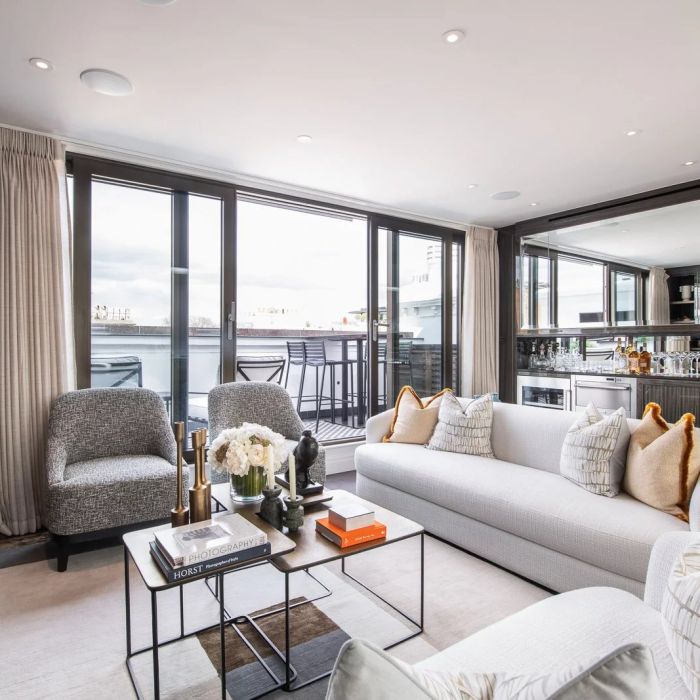 A luxury duplex penthouse with a private terrace