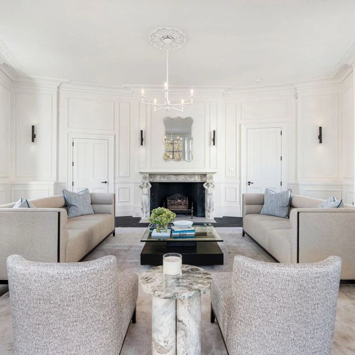 An exceptional Belgravia residence with grand interiors and views over Belgrave Square.