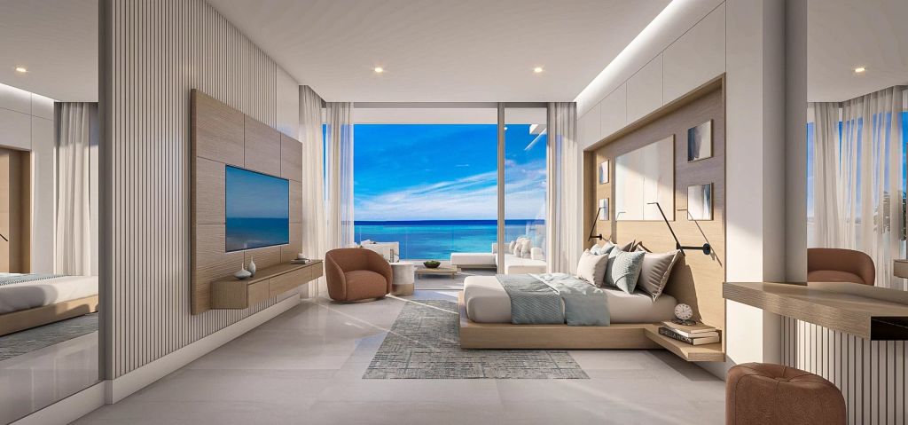 Beachfront residence with generous terraces and panoramic ocean views