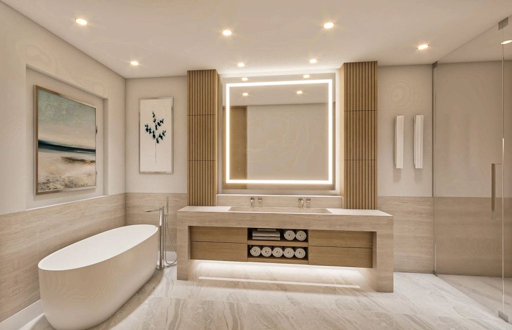 Beachfront residence with generous terraces and panoramic ocean views