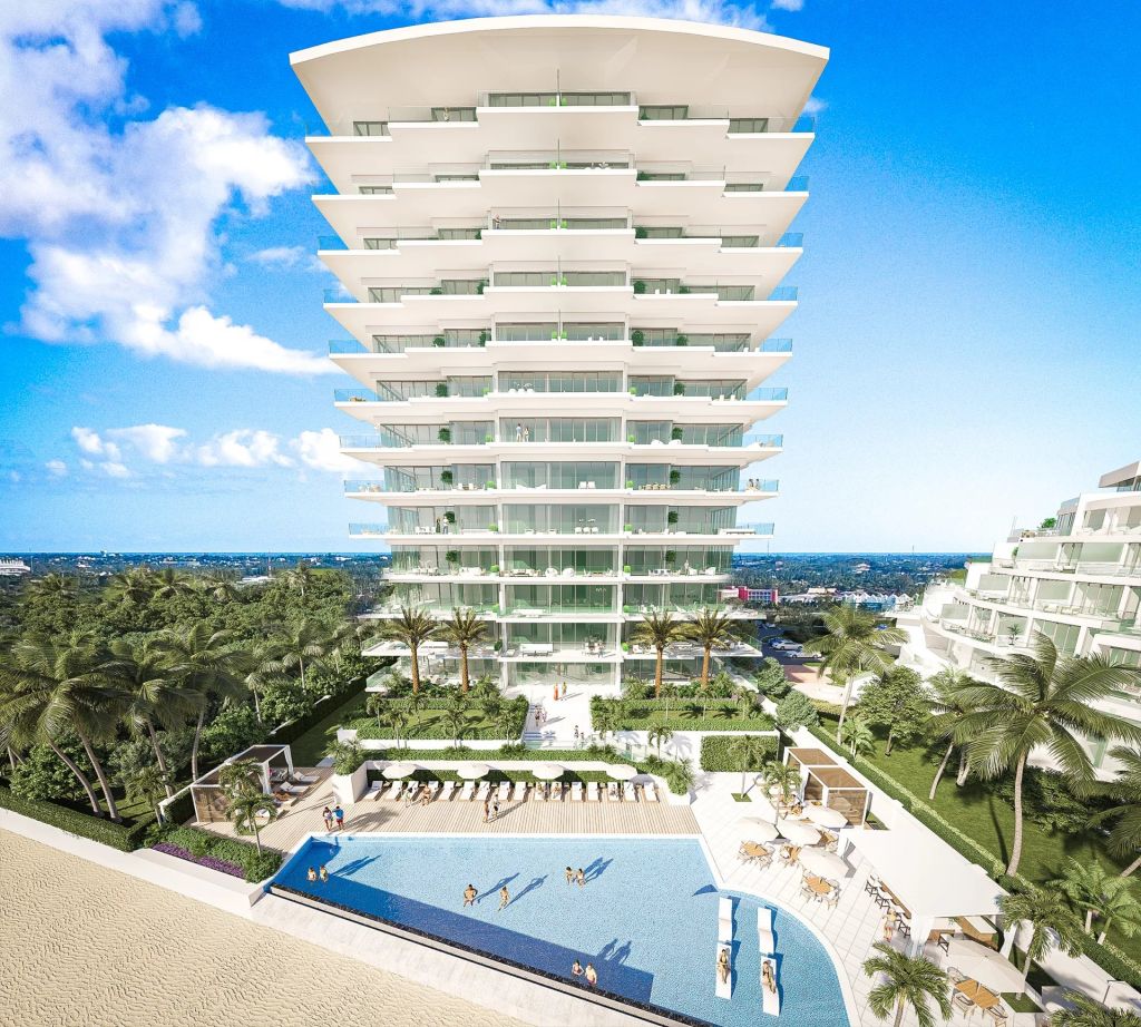 Beachfront residence with generous terraces and panoramic ocean views