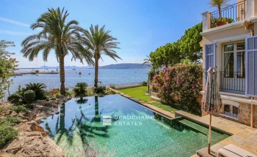 Belle époque style villa with waterfront views