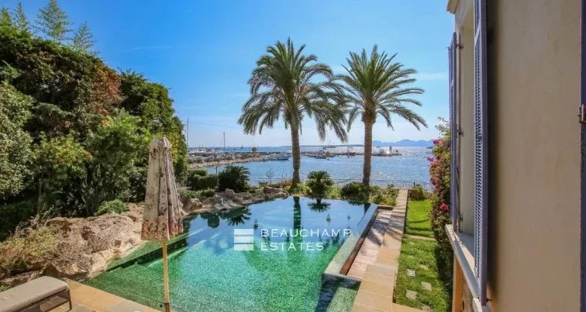 Belle époque style villa with waterfront views