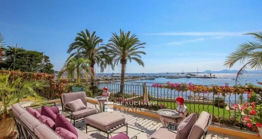 Belle époque style villa with waterfront views