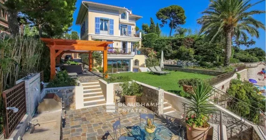 Belle époque style villa with waterfront views