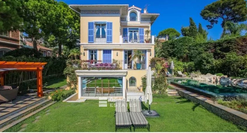 Belle époque style villa with waterfront views