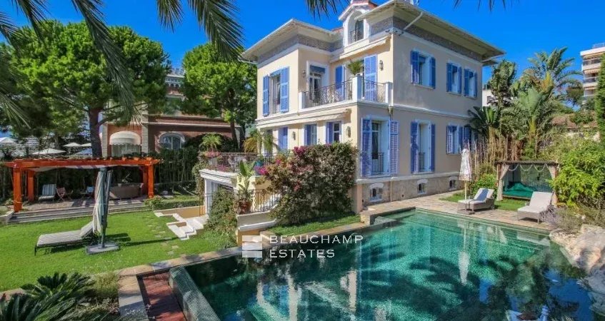 Belle époque style villa with waterfront views