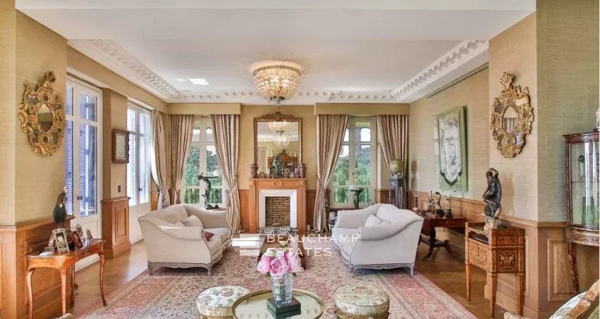 Belle époque style villa with waterfront views