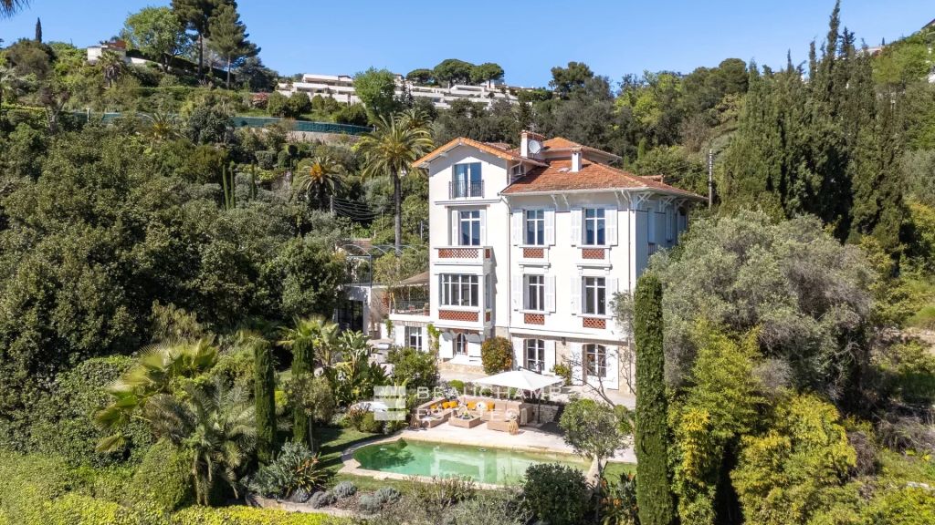 Belle Époque villa sea and esterel view – Cannes Heights