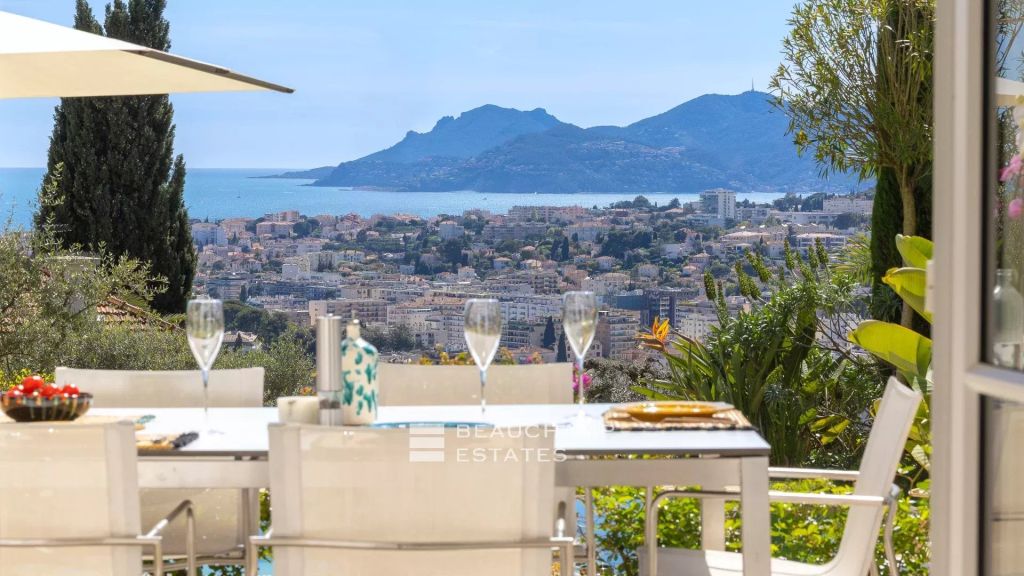 Belle Époque villa sea and esterel view – Cannes Heights
