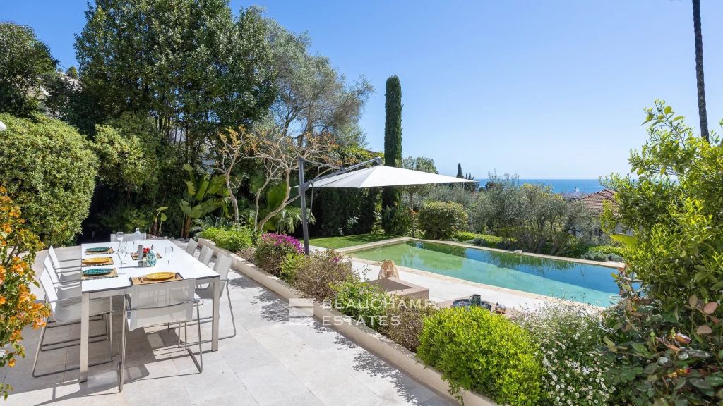 Belle Époque villa sea and esterel view – Cannes Heights
