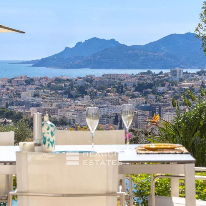 Belle Époque villa sea and esterel view – Cannes Heights