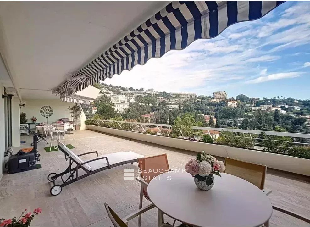 CANNES BASSE CALIFORNIE PANORAMIC SEA VIEW VERY BIG TERRACES LAST FLOOR